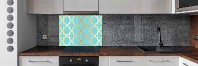 Kitchen splashback Arabic pattern