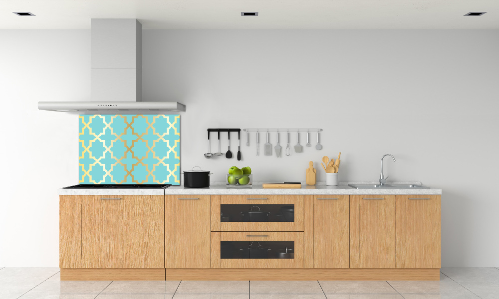 Kitchen splashback Arabic pattern