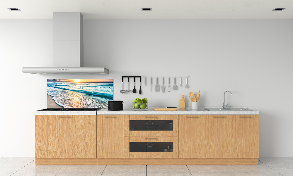 Kitchen splashback Sunset beach