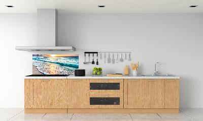 Kitchen splashback Sunset beach