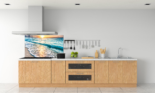 Kitchen splashback Sunset beach