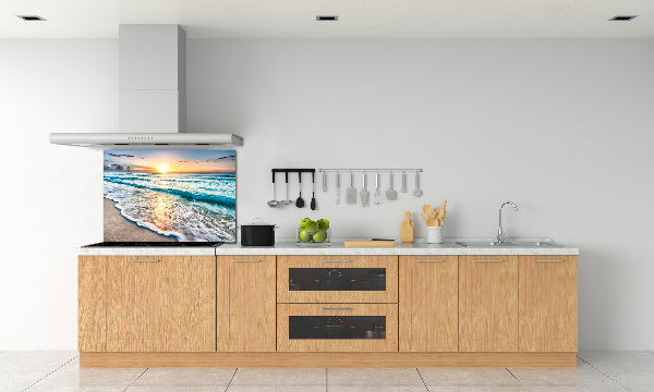 Kitchen splashback Sunset beach