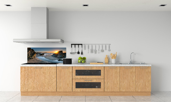 Kitchen splashback Beach rocks