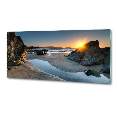 Kitchen splashback Beach rocks