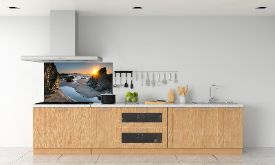 Kitchen splashback Beach rocks