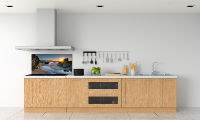 Kitchen splashback Beach rocks