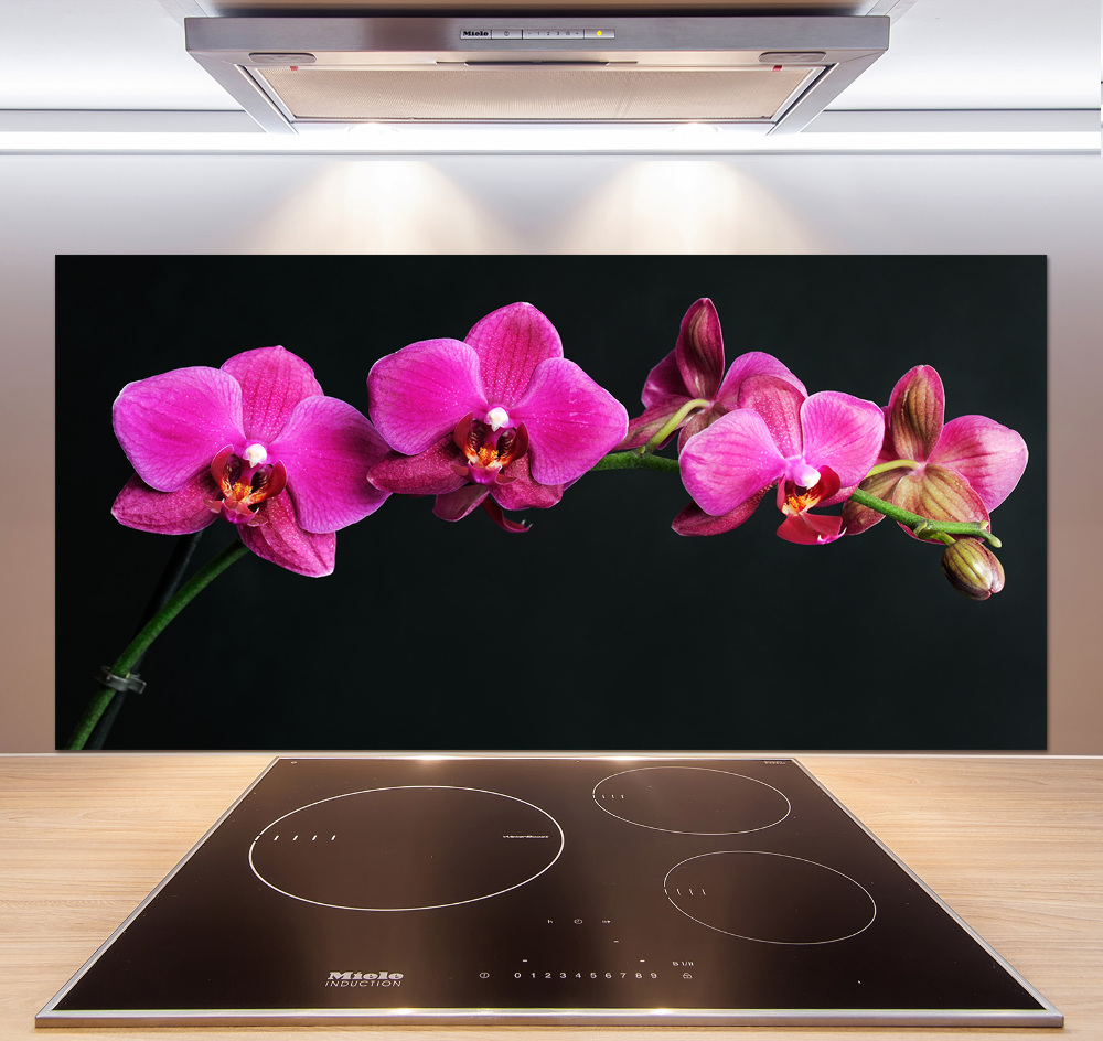 Kitchen splashback Orchid