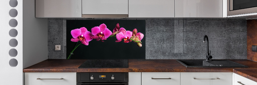 Kitchen splashback Orchid