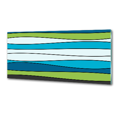 Kitchen splashback Colorful stripes