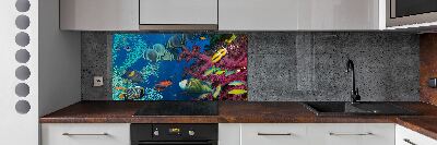 Kitchen splashback Coral reef