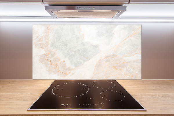 Glass splashback Marble