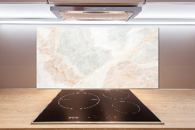 Glass splashback Marble