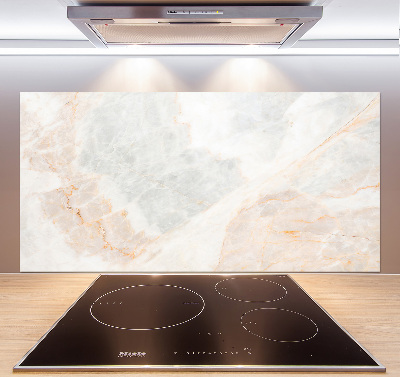 Glass splashback Marble