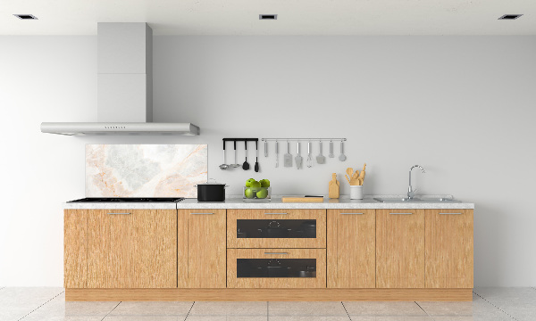 Glass splashback Marble