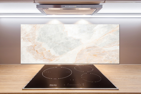 Glass splashback Marble