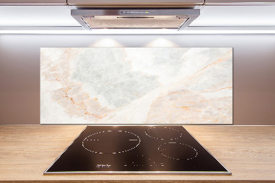 Glass splashback Marble