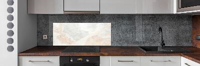 Glass splashback Marble