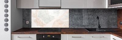 Glass splashback Marble