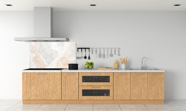 Glass splashback Marble