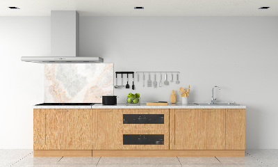 Glass splashback Marble