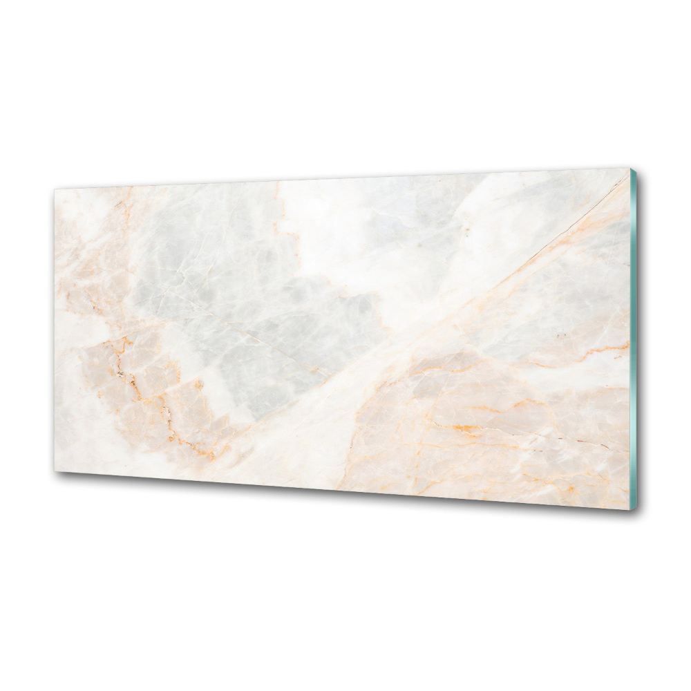 Glass splashback Marble