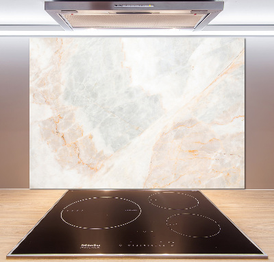 Glass splashback Marble