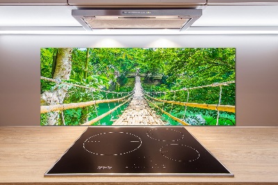 Kitchen splashback Bamboo forest bridge