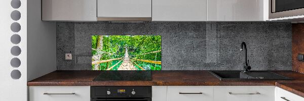 Kitchen splashback Bamboo forest bridge