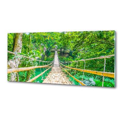 Kitchen splashback Bamboo forest bridge