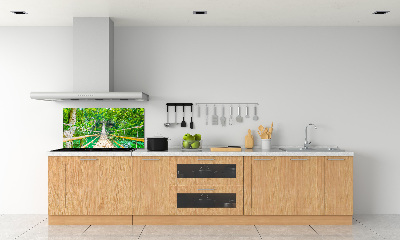 Kitchen splashback Bamboo forest bridge