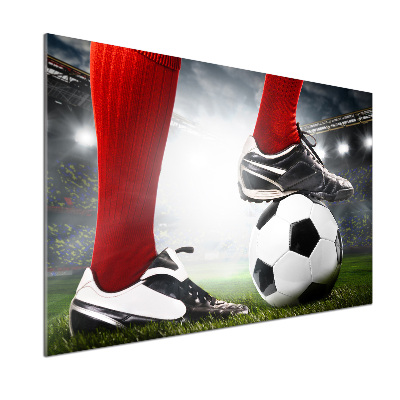 Cooker splashback Footballer's legs