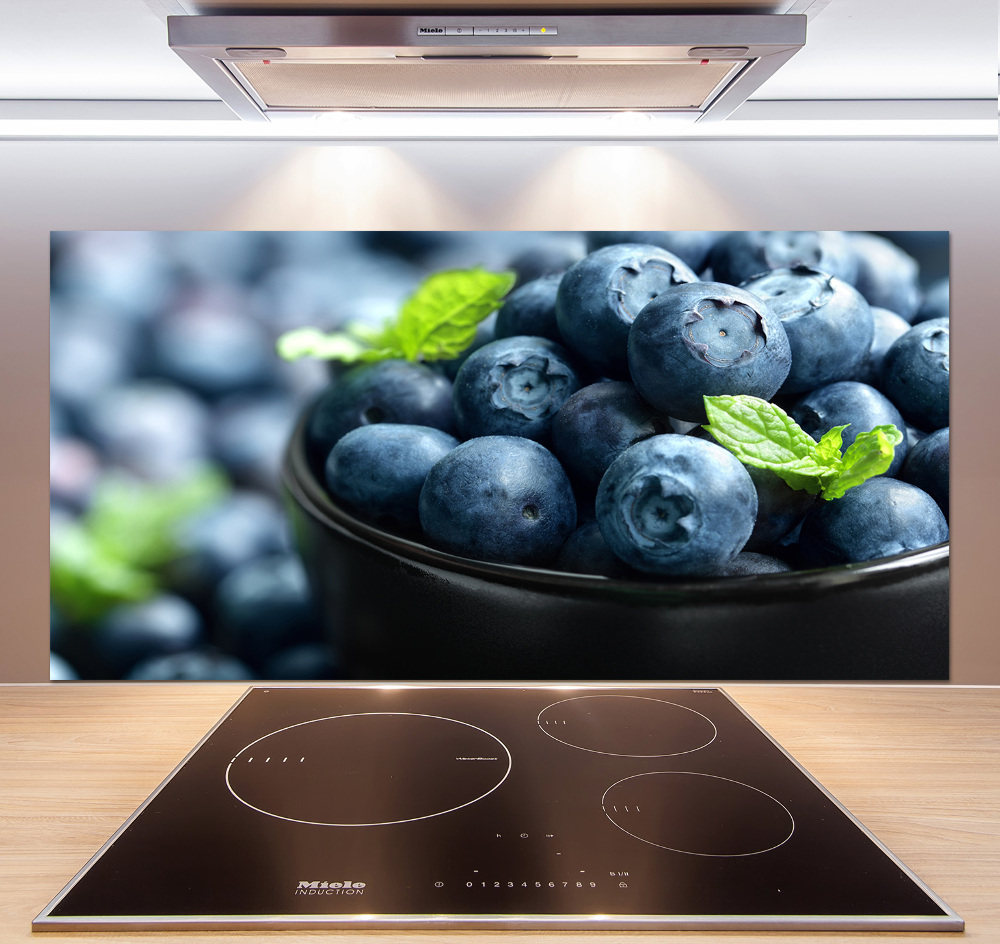 Glass splashback Berries