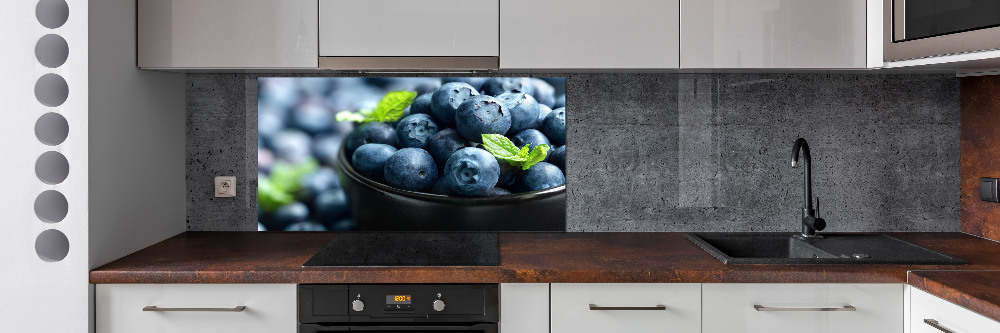 Glass splashback Berries