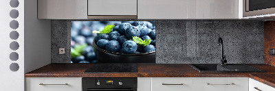 Glass splashback Berries