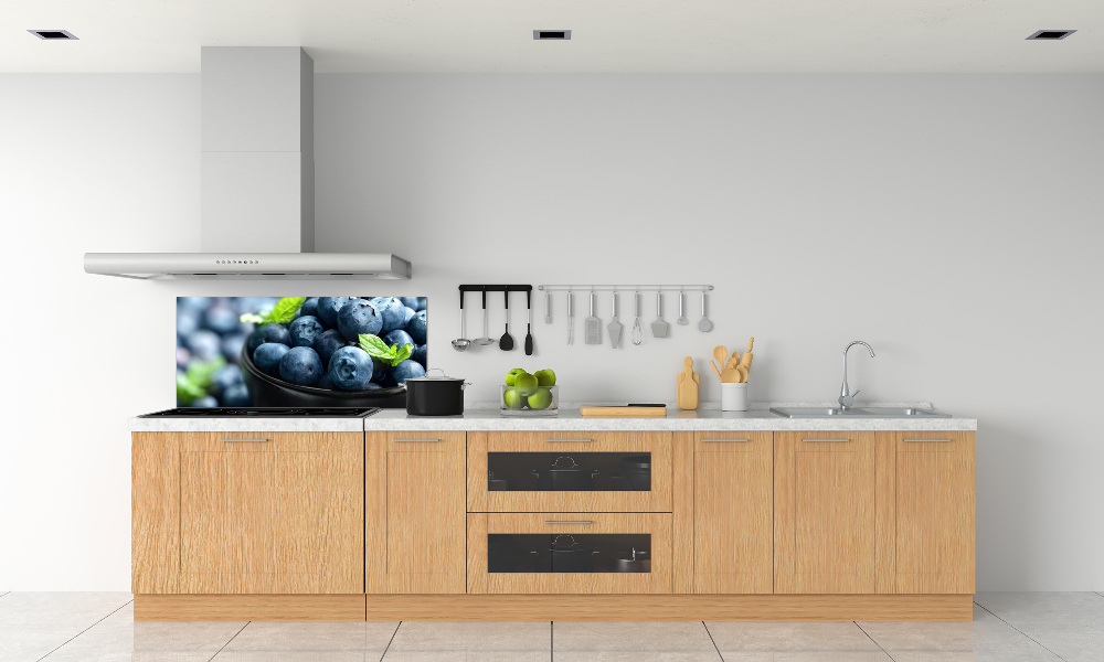 Glass splashback Berries