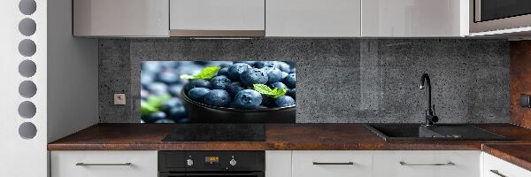 Glass splashback Berries