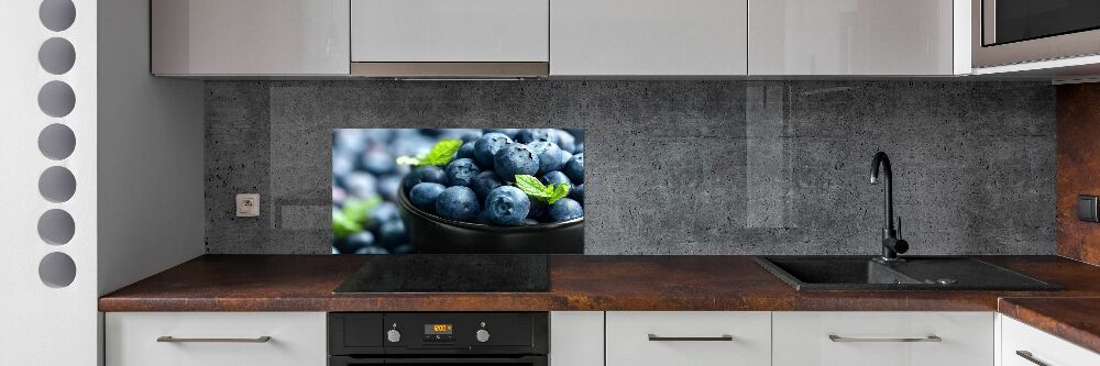 Glass splashback Berries