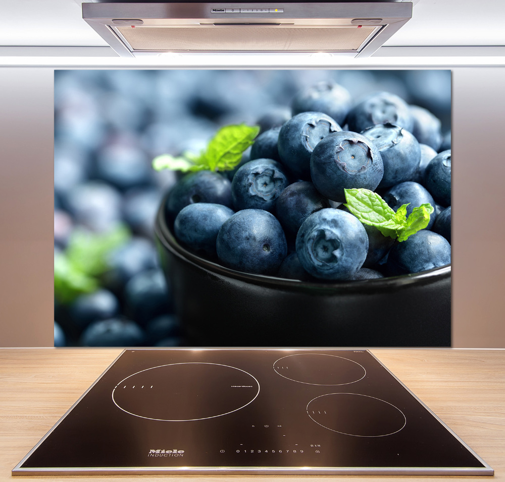 Glass splashback Berries