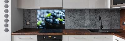 Glass splashback Berries