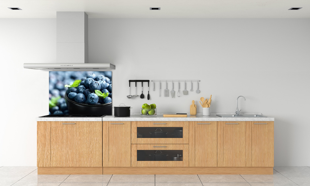 Glass splashback Berries