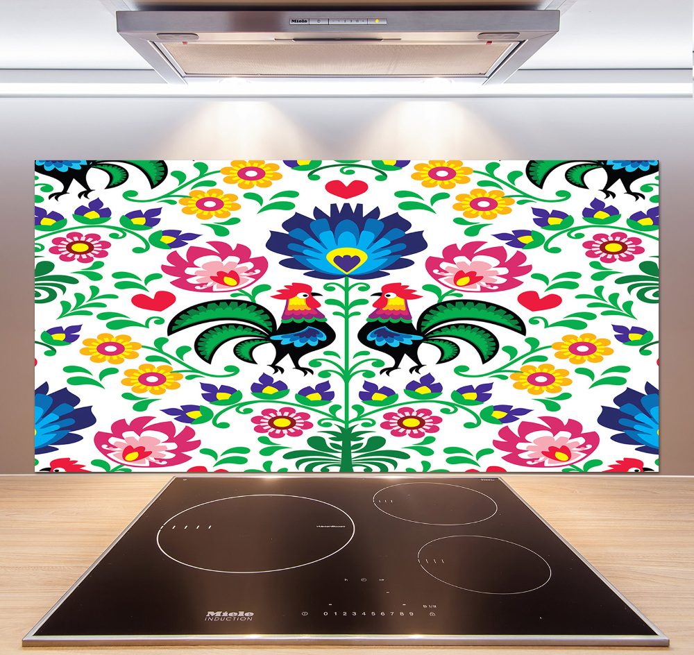 Cooker splashback Ethnic pattern