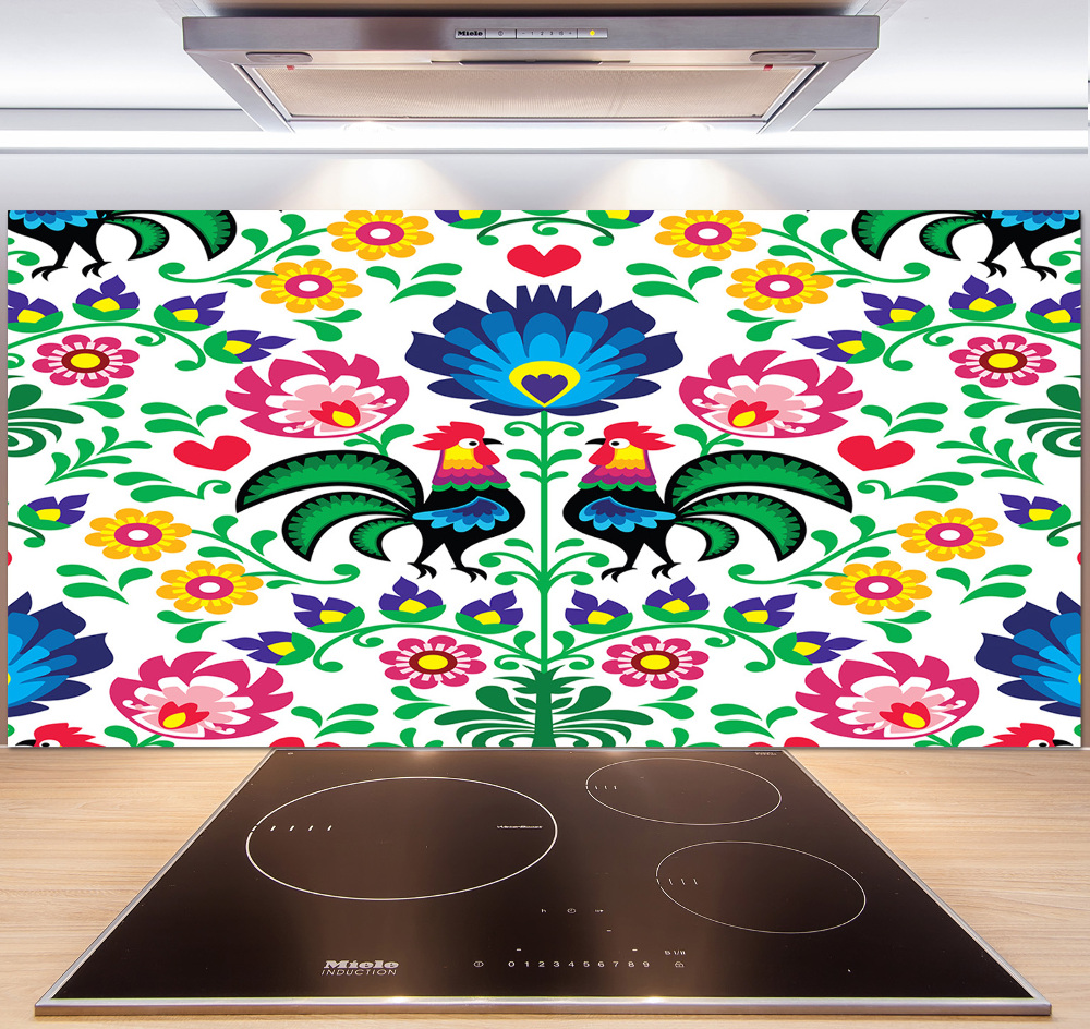 Cooker splashback Ethnic pattern