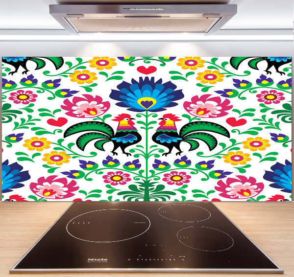 Cooker splashback Ethnic pattern