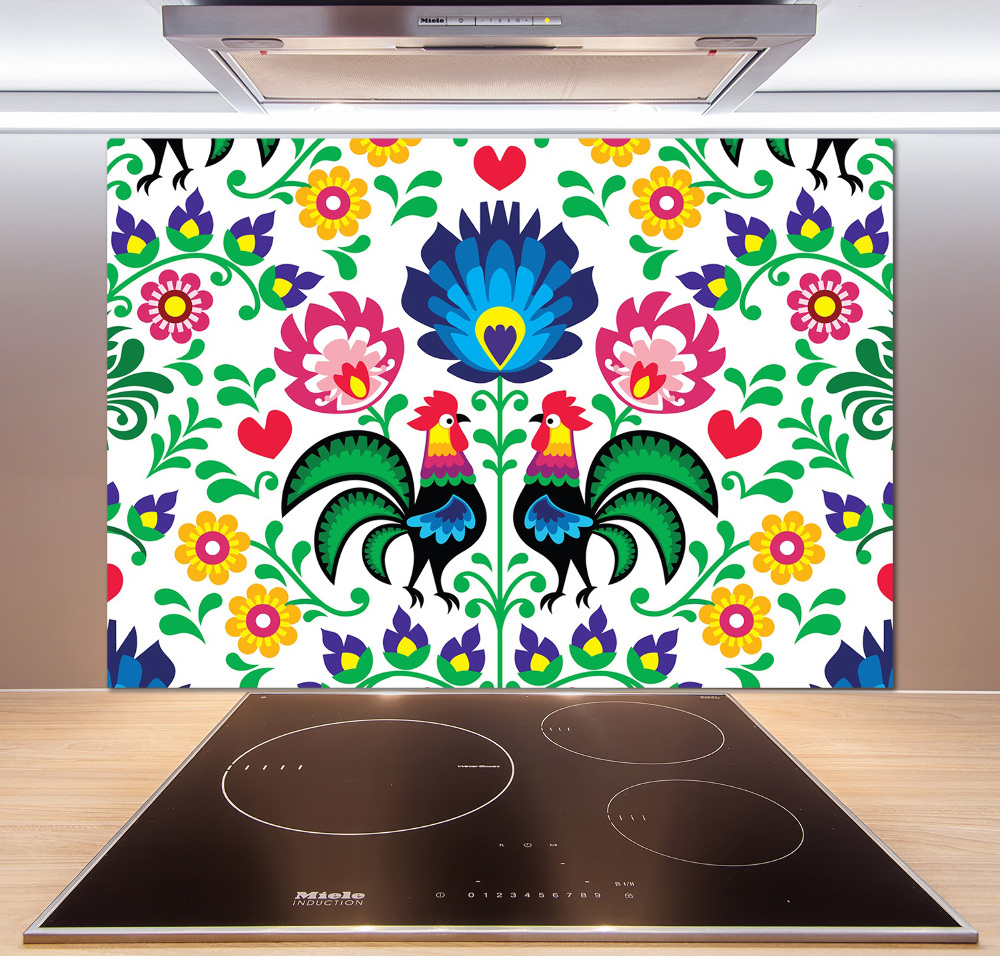 Cooker splashback Ethnic pattern