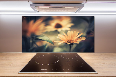 Kitchen splashback Spring flower