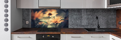 Kitchen splashback Spring flower