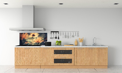 Kitchen splashback Spring flower