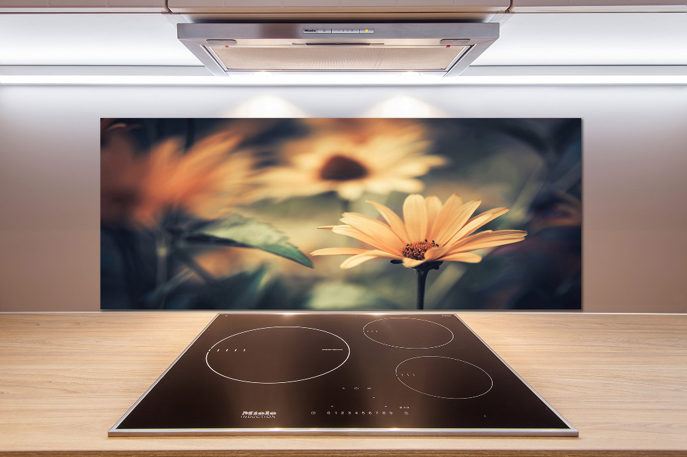 Kitchen splashback Spring flower