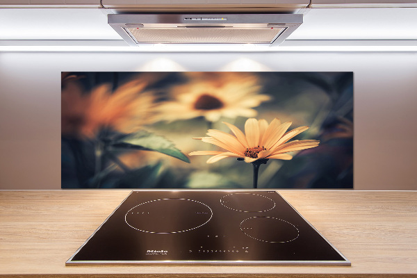 Kitchen splashback Spring flower