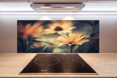 Kitchen splashback Spring flower